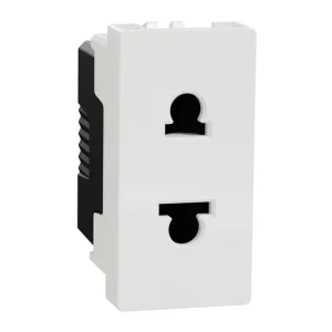 Ổ cắm đơn 2 chấu MILUZ-E size S M3TS426US_WE - Thiết bị điện Schneider